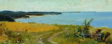 view of the beach classical landscape Ivan Ivanovich Oil Paintings